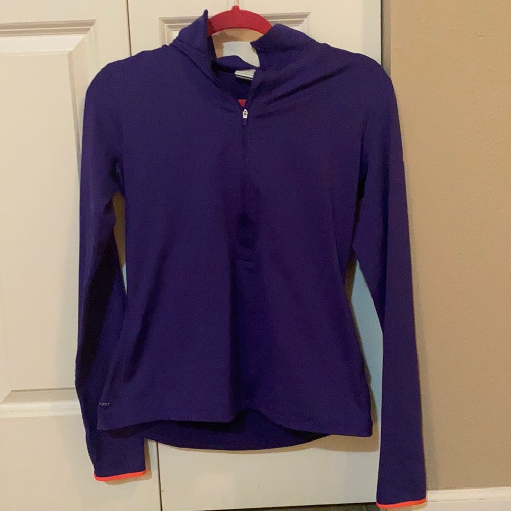 Nike dri fit half zip pull over!